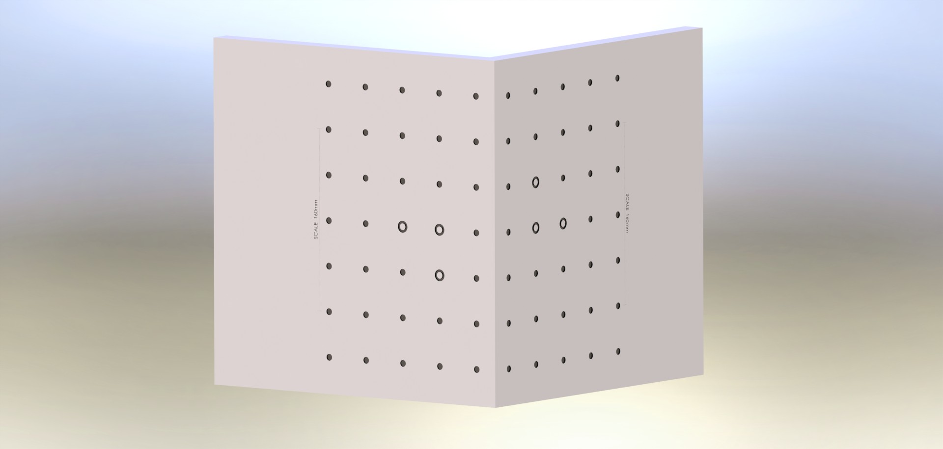 David 3D scanner large calibration corner